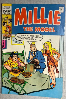 MILLIE THE MODEL #187 (1970) Marvel Comics romance VG+