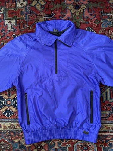 Vintage White Stag Skiwear Ski Jacket Men's S Retro 80s 90s Ski Purple Neon - Picture 2 of 9