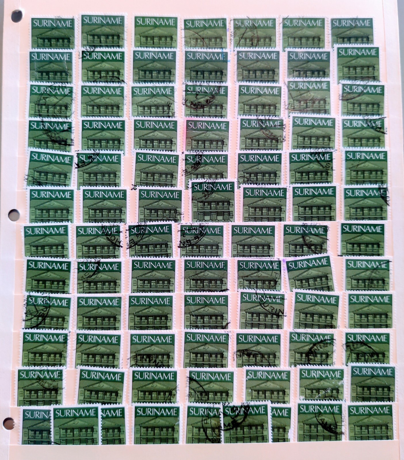 Suriname Definitives 5 Gulden 1975 SG#808 Used Stamps Lot of 85 Scott 439