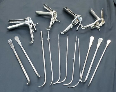 Vintage Lot of Stainless Steel Obstetrics & Gynecological Exam ...