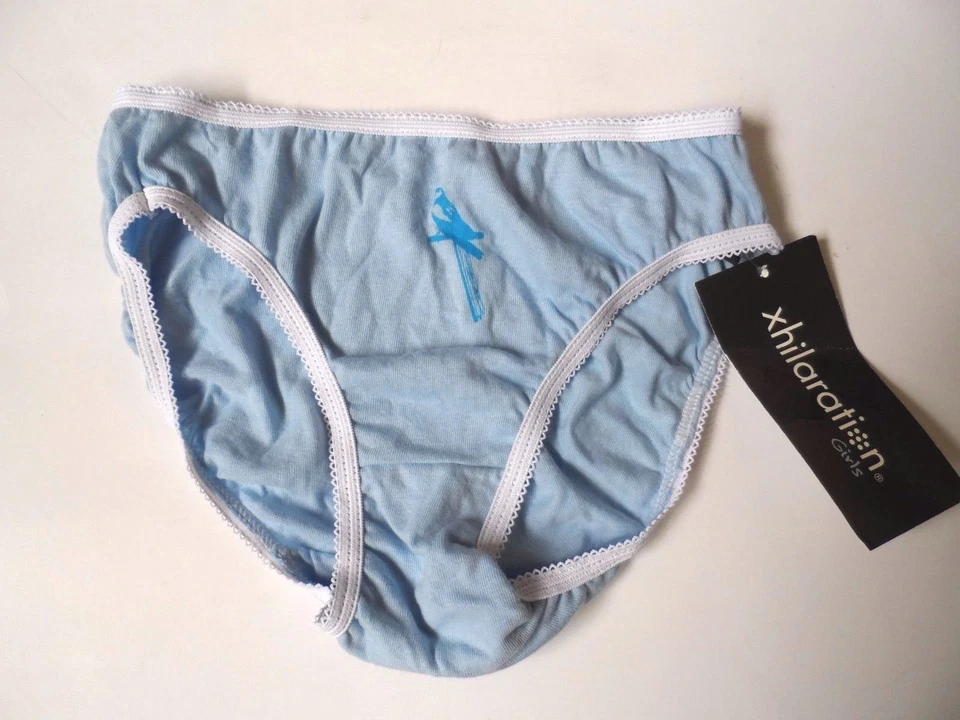 Nueva ropa interior Xhilaration para niñas 100 % algodón talla: S (6-6X) azul Foto 2 de 3