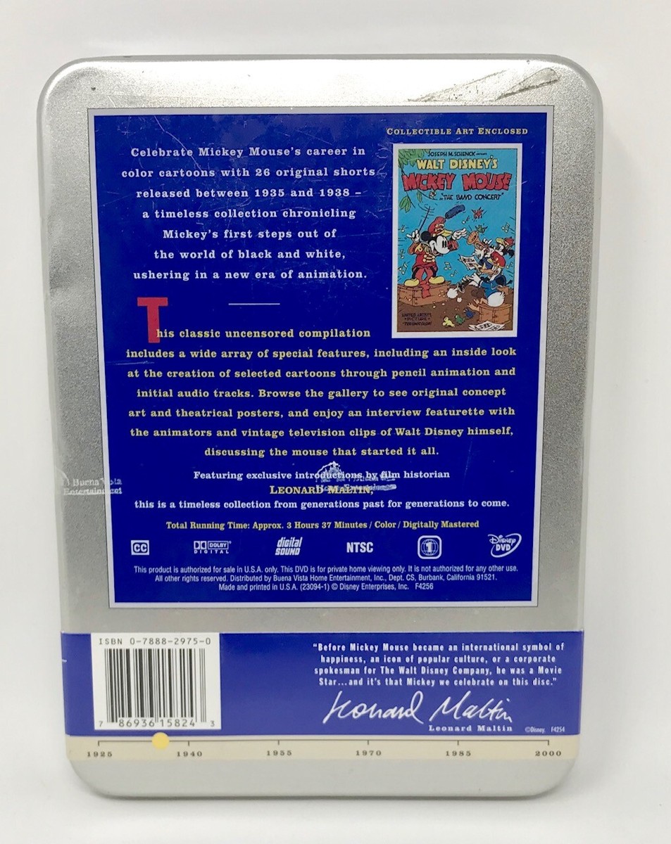 Walt Disney Treasures: Mickey Mouse in Living Color 2DVD NEW