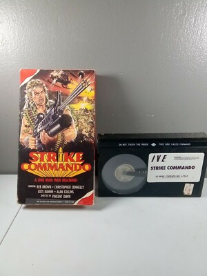 Strike Commando BETAMAX NOT VHS BETA horror Italian Reb Brown 1986