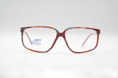 Vintage Safilo Linea 5610  55[]12 135 Rot Gold oval Brille eyeglasses NOS