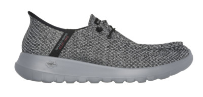 SKECHERS Go Walk Max-Halycon Gray/Black Slip-ins Sneaker Men's sizes 7-12/NEW!!