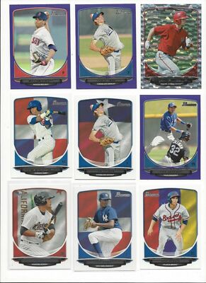2013 BOWMAN PROSPECTS - HOMETOWN FLAG, SILVER ICE, PURPLE BORDER - U PICK!!