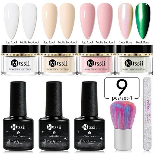 Juego de polvo de uñas de inmersión de 5 g sistema de inmersión en polvo brillo de uñas desnudo kit de uñas arte - Imagen 61 de 77