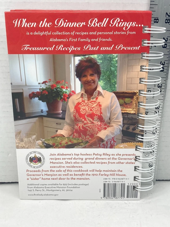 When the Dinner Bell Rings Governor's Mansion AL First Lady Patsy Riley Cookbook - Image 3 of 4