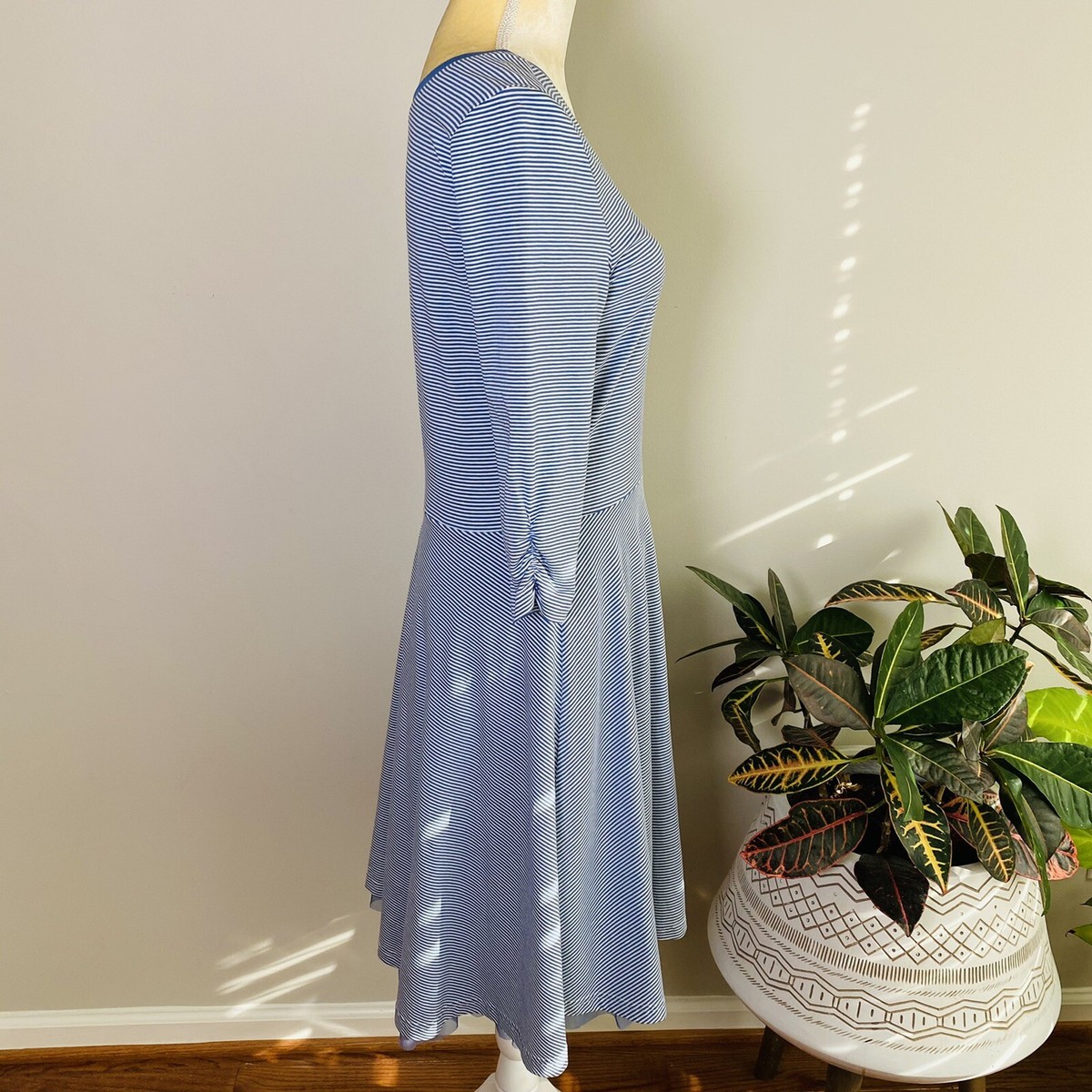 Matilda Jane Between The Lines Knit Dress Tulle Lined blue stripe Woman's M  | eBay