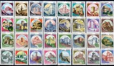 1980 italia repubblica Castelli MNH