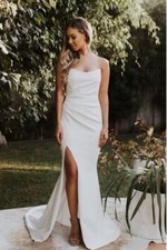 Noel and Jean by Katie May Divinity Strapless Trumpet Gown, Ivory, S