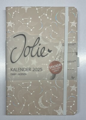 SIGEL Buchkalender Jolie 2025 Cosmic Fantasy Beige