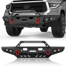 Steel Front Bumper For 2014-2021 Toyota Tundra W Winch Plateled Lightsd-rings Steel Front Bumper For 2014-2021 Toyota Tundra W Winch Plateled Lightsd-rings