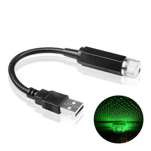 Mini USB LED Car Interior Roof Star Night Light Projector Atmosphere Galaxy Lamp - Picture 14 of 15