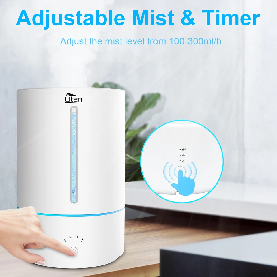 5L Luftbefeuchter 7 Farben Licht Humidifier Ultraschall Duftöl Aroma Diffuser - Bild 4 von 4