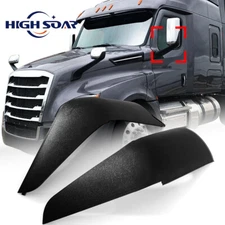 Door Mirror Arm Cover Black LH&RH Side For Freightliner Cascadia 2018-2023 2 PCS
