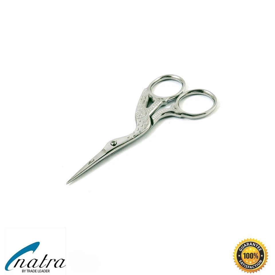 Storchschere Stickschere Fadenschere Nähenschere Handarbeitschere 10 cm Schere - Bild 4 von 4