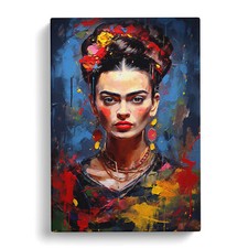 Frida Kahlo Action Art Canvas Wall Art Print Framed Picture Decor Living Room
