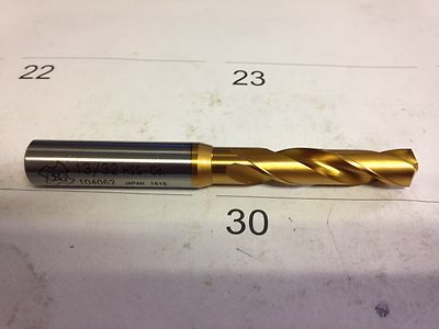 .4062'' 13/32'' HSCO TiN EX-GOLD STUB DRILL