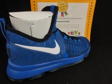 Nike Zoom KD 9 On Court, Game Royal / White - Black, 843392 410, Size 10.5