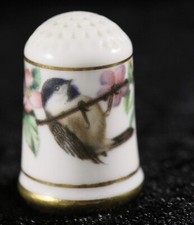 China Thimble Franklin LTD Edition 1979 Garden bird British Birds LOT L