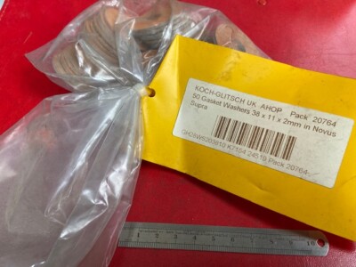 Koch-Glitsch Novus Supra High Temp. 400C Dichtscheiben x50 Beutel - Größe 38x11x2mm