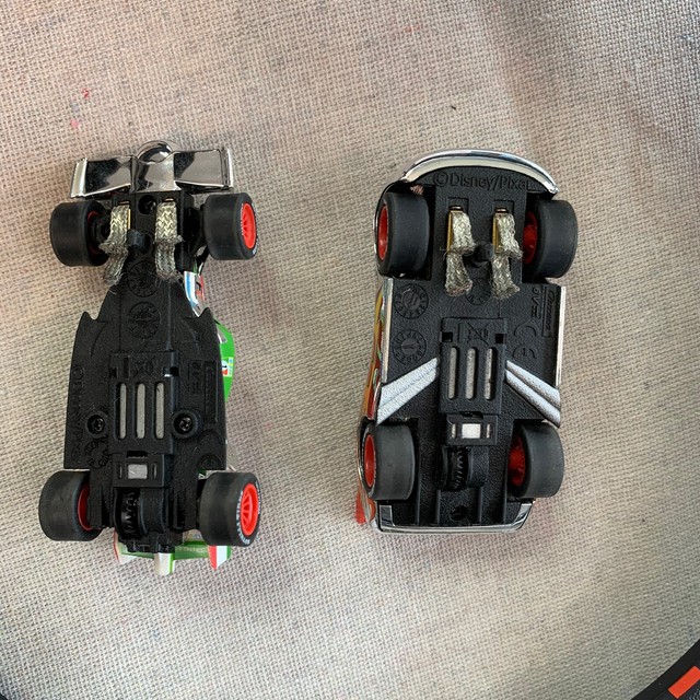 Carrera Disney Pixar Cars 2 Silver Chrome Electric Slot Car Racing