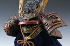 Japanese Old Vintage Samurai Kabuto Helmet -dragon red helmet with a mask-