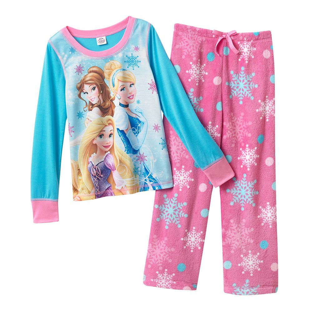 $35 NWT ☀FLEECE☀ PRINCESS Girls Dallas Mall 8 New Pajamas OFFicial DISNEY