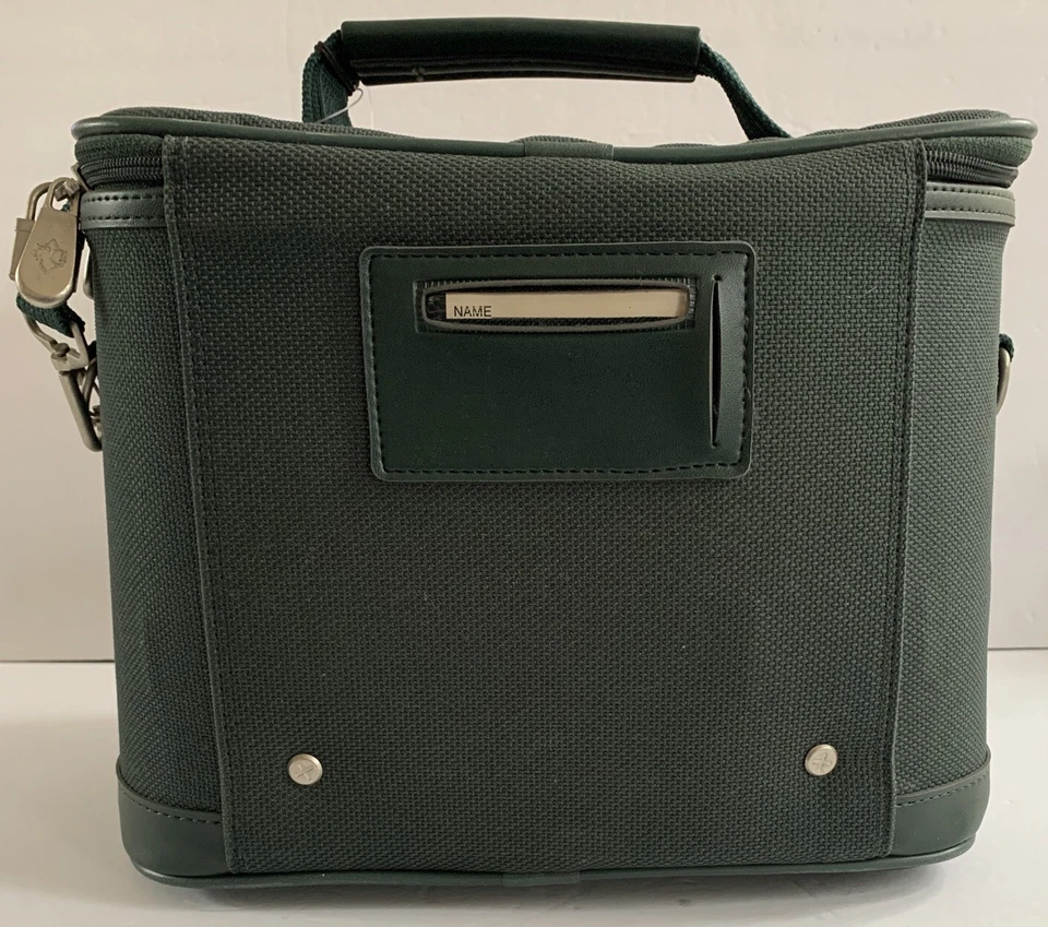 VTG Travel Gear Beauty Cosmetic Train Case CarryOn Mirror Strap Lock Key 12" NOS - Image 3 of 4