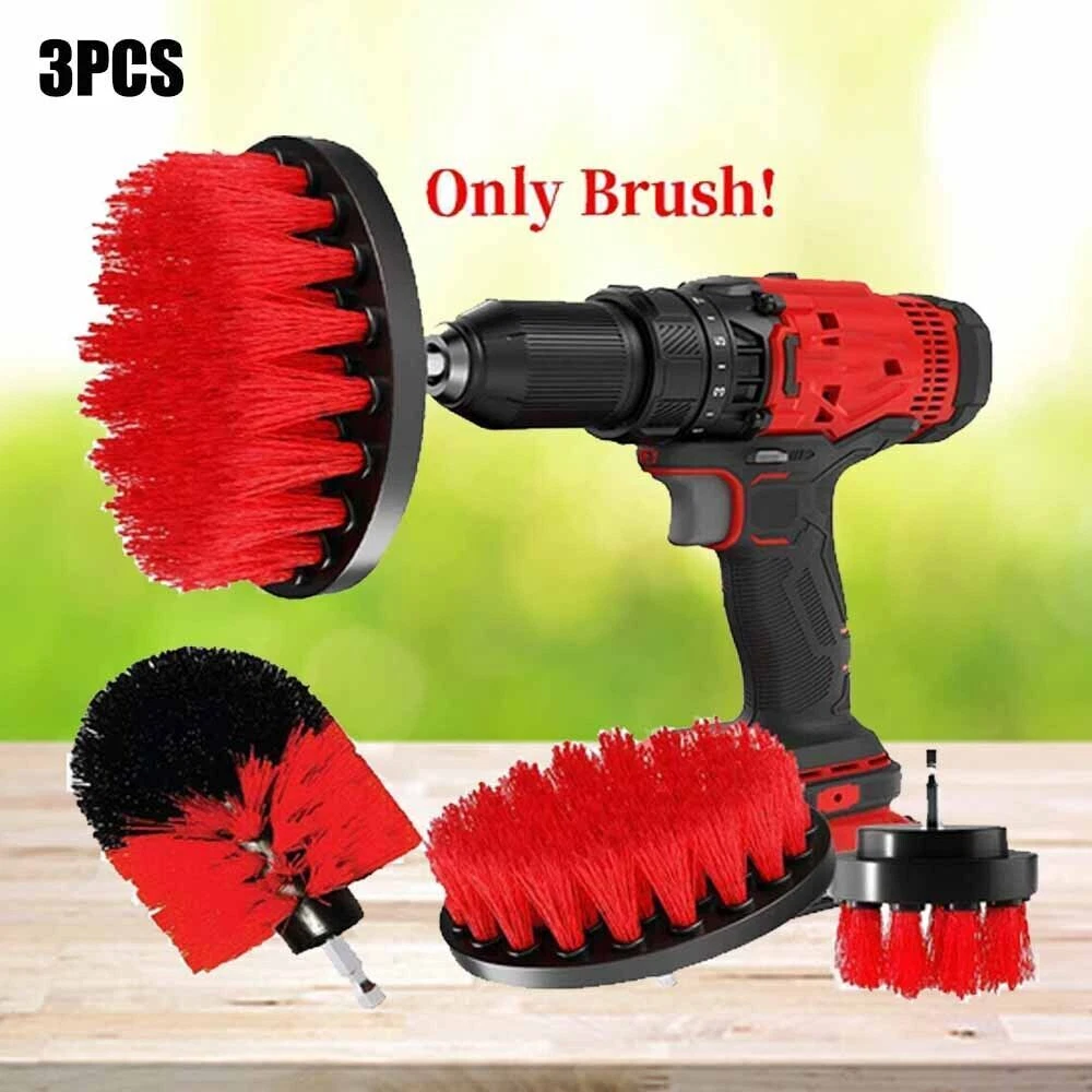 3PACK Cleaning Drill Soft Brush Cleaner Tool Electric Power