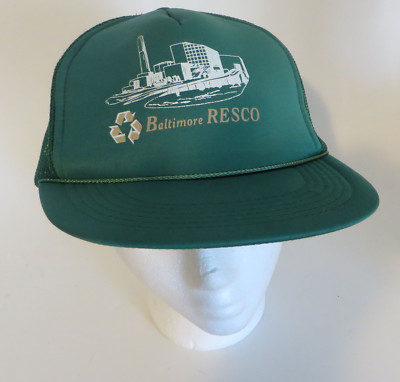 Vtg Baltimore Maryland Resco Waste Management Hat Snapback Baseball Cap