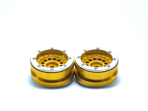 Ruedas Beadlock PT-Bullet oro/plateado 1,9 (4 piezas) - Imagen 4 de 5