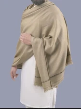 Pure wool PAKISTANI PATOO BLANKET WOOL SHAWL LONG SCARF WRAP PASHTUN THICK MENS