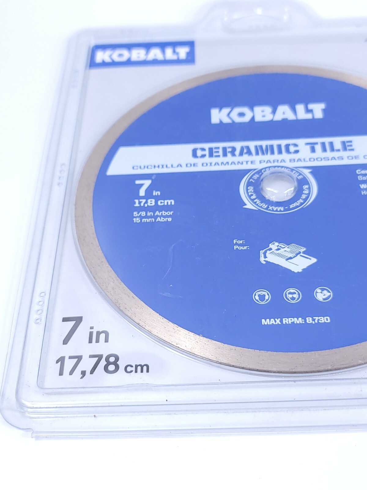 Kobalt 7" Inch Ceramic Tile Saw Blade 1615977 New Fast Free
