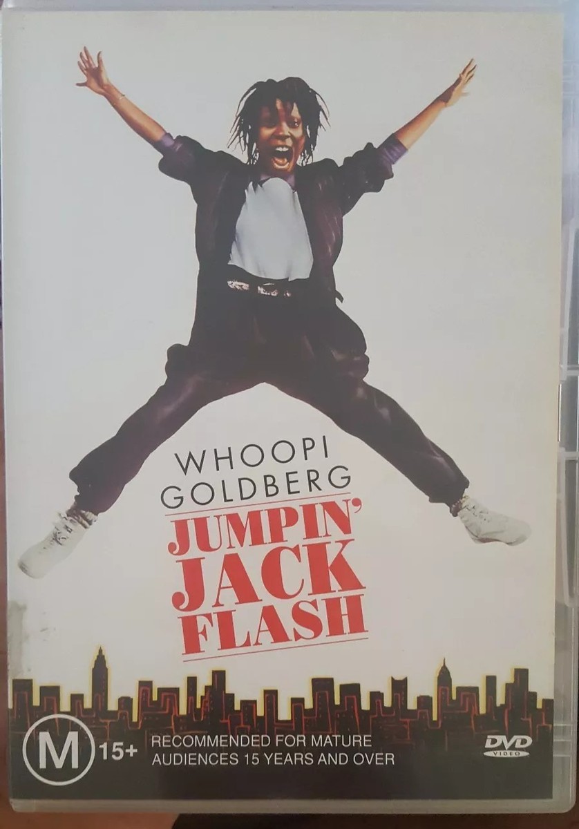 JUMPIN' JACK FLASH RARE DVD 1986 CULT COMEDY FILM WHOOPI GOLDBERG