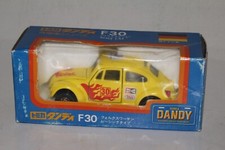 TOMICA DANDY #F30 VOLKSWAGEN VW RACING BEETLE BUG, YELLOW, EXCELLENT, BOXED