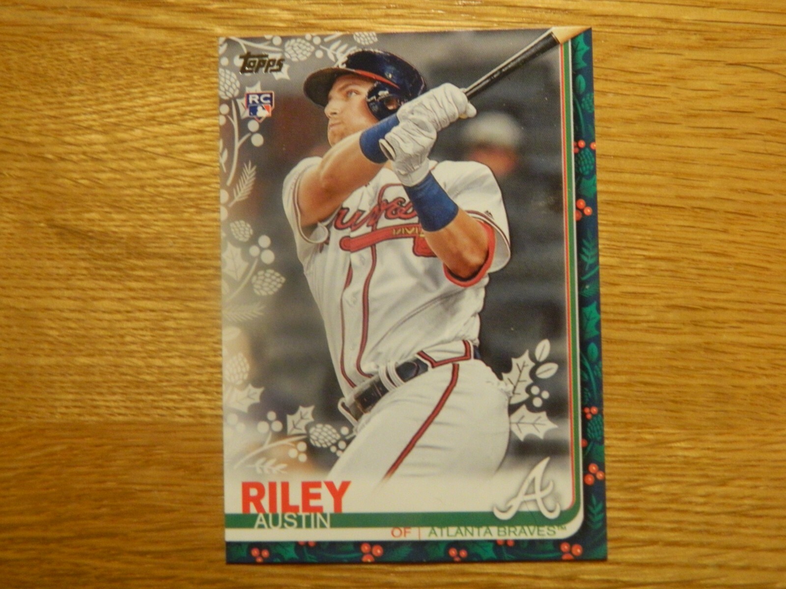 Sign Cards Austin Riley Rookie 2019 Topps Holiday Rookie Card of Austin Riley - Braves ROOKIE ...