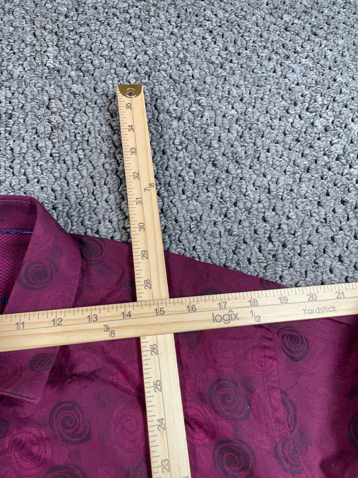 Bugatchi Geometric Pattern Classic Fit Shirt Adul… - image 8