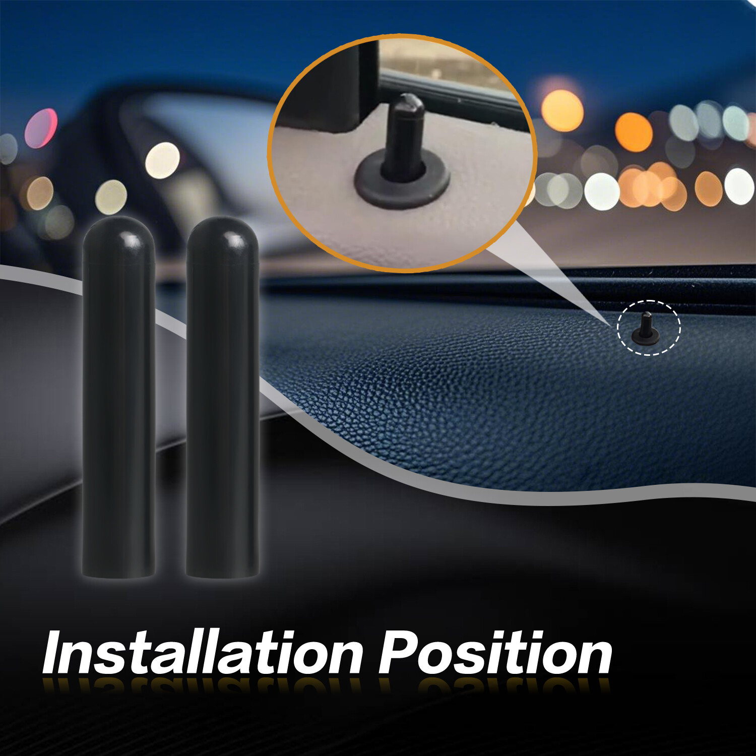 Quality 2x Door Lock Knobs Pins Studs for 2002-2019 Ford E-450 US