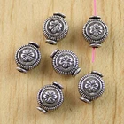 30pcs 10*8mm Tibetan Silver Crafted Flower Spacer Beads H0471
