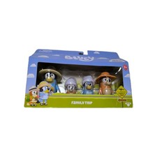 Bluey Family Trip Four Figures Slightly Distressed Box