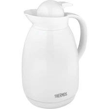 Thermos 34 oz. Glass Vacuum Insulated Carafe - White