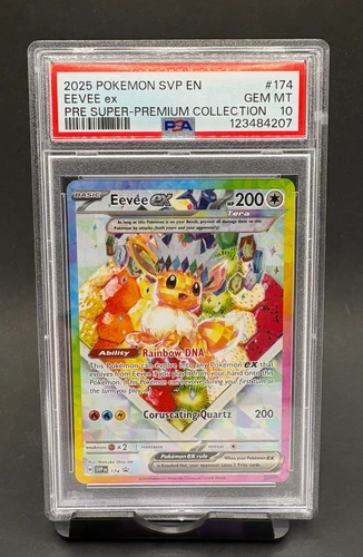 PSA 10 Eevee ex #174 SVP Promo Pokemon Prismatic Evolutions Super Premium Coll.
