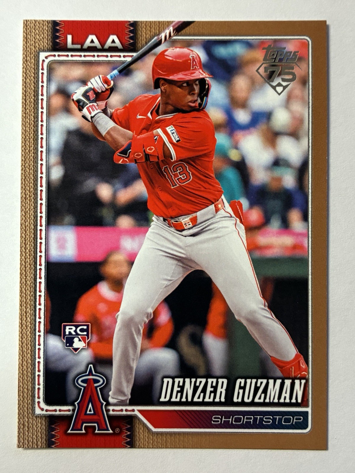 2026 Topps Series 2 Denzer Guzman #435 Gold #/2026 Angels RC 1840/2026 Rookie