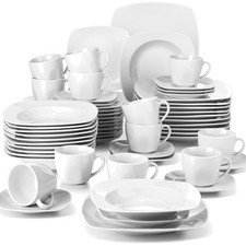 Porzellan Geschirrset 12 Personen 60 Teile Tafelservice Mikrowelle spülmaschi...