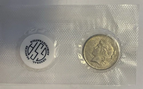 1922 GSA Softpack XF Peace Silver Dollar
