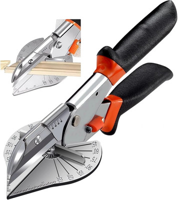 45-135° Adjustable Miter Shears - Cut Trim, PVC & Wood Safety Lock Multi Angle