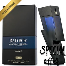 Bad Boy Cobalt Elixir by Carolina Herrera Eau De Parfum 3.4 oz New In Box