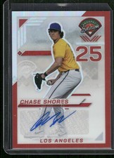 Chase Shores /199 RED Prizm 2025 Panini Prospect Edition Auto SP